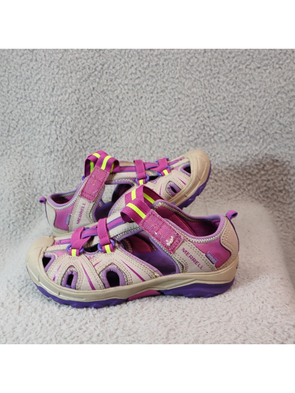 Merrell Fisherman Sandals Kids 1C Purple Beige US 1 / EU 32